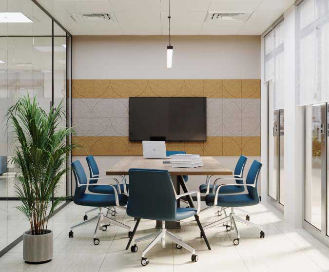 Meeting Room with Accent Wall